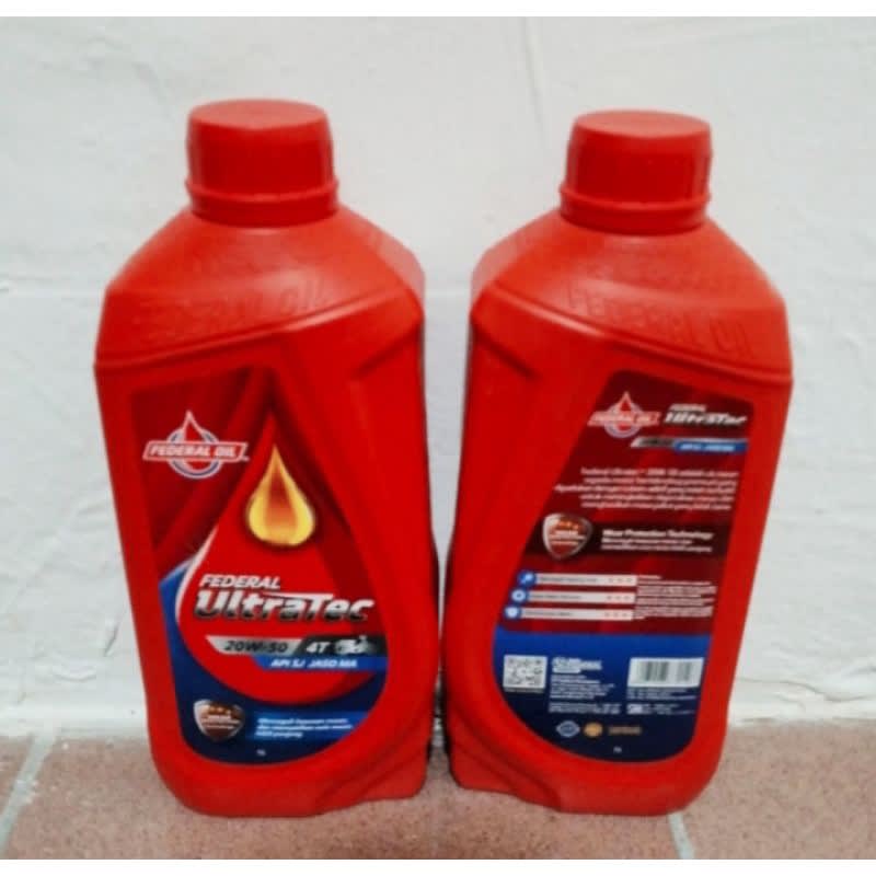 Oli ULTRATEC FEDERAL..merah 800 ml.. 20 W - 50 jaso MA.. 1 dus isi 24 btl