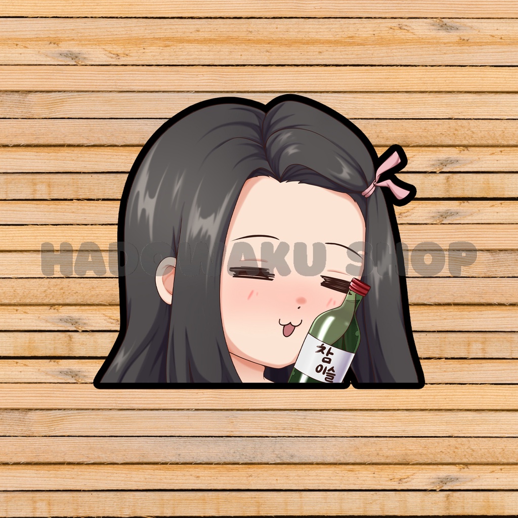 Sticker Vinyl - Peeker Anime Nezuko Kamado