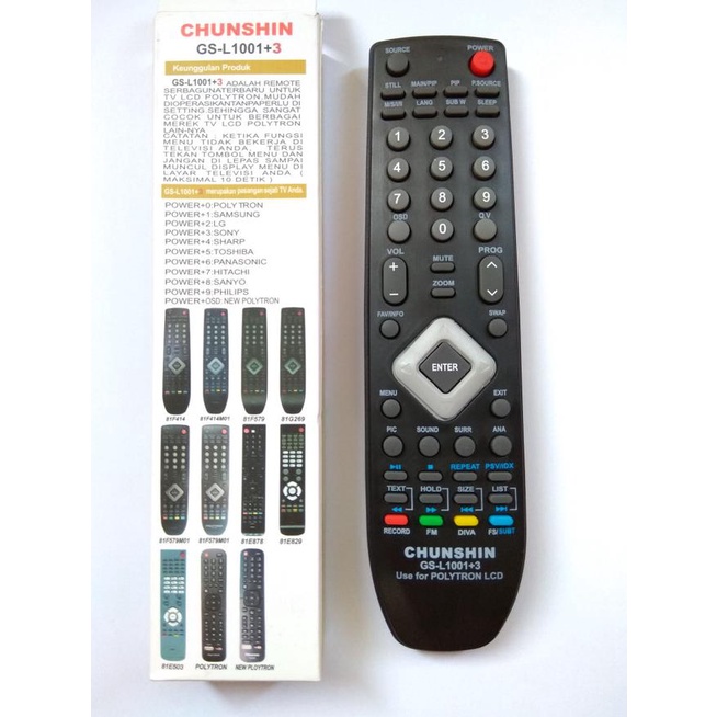 REMOT/REMOTE TV LCD/LED POLYTRON 81F414M01/ 81F414/ 81F579 MULTI/UNIVE