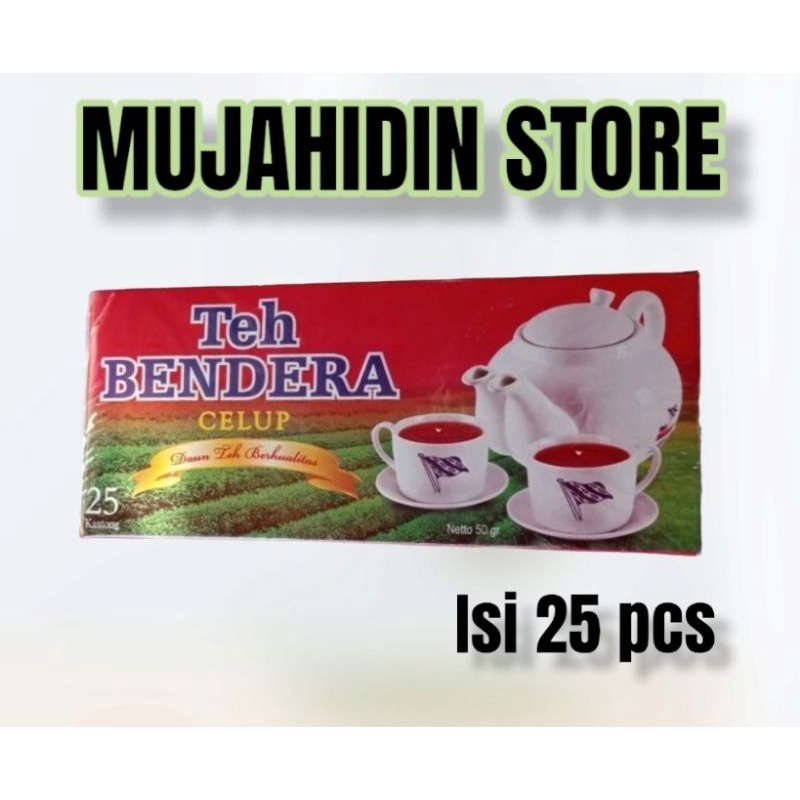 

Teh celup cap bendera isi 25 pcs murah