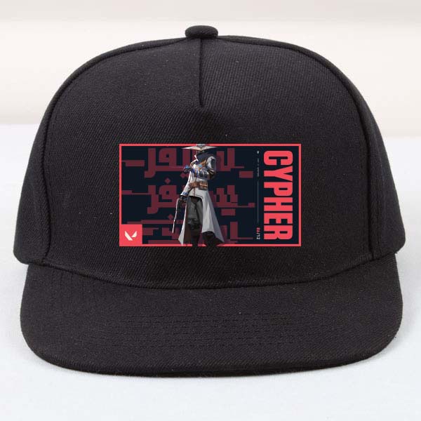 topi snapback cotton premium desain valorant cypher