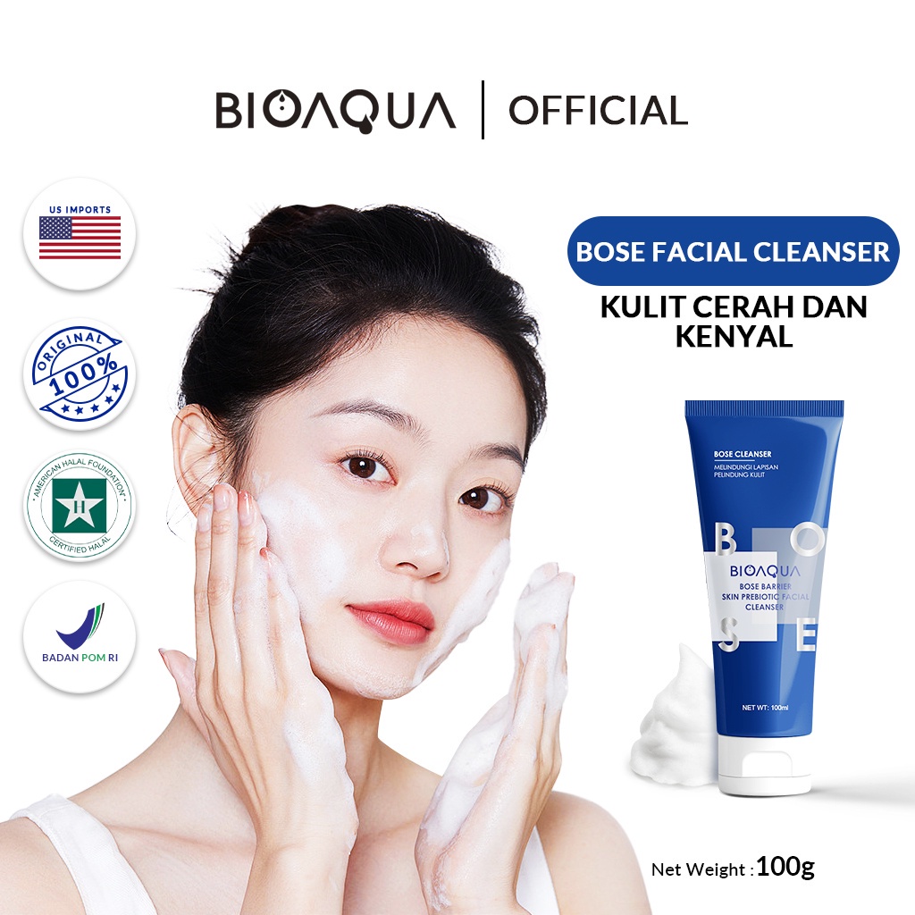 ✨ AKU MURAH ✨ BIOAQUA Bose Barrier Skin Prebiotic Facial Cleanser 100gr