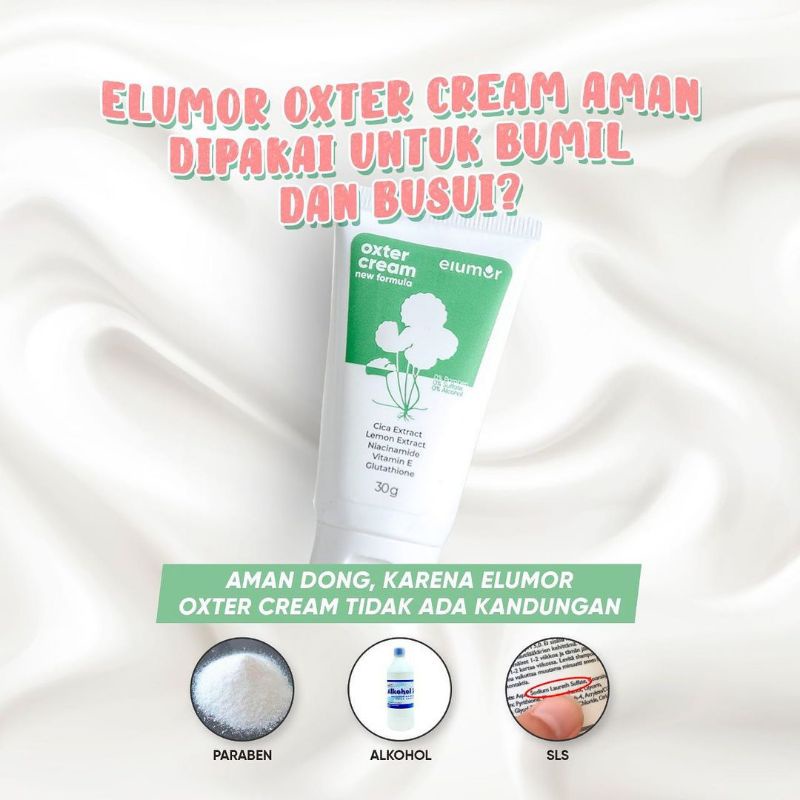 Bisa COD Elumor Oxter Cream Pemutih Ketiak &amp; Selangkangan / Krim Original Elumor