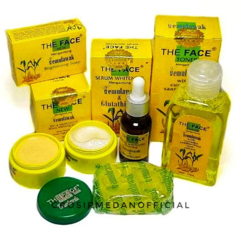 1 PAKET KOMPLIT THE FACE TEMULAWAK BPOM ORIGINAL - PERAWATAN LENGKAP KULIT CERAH BEBAS FLEK HITAM