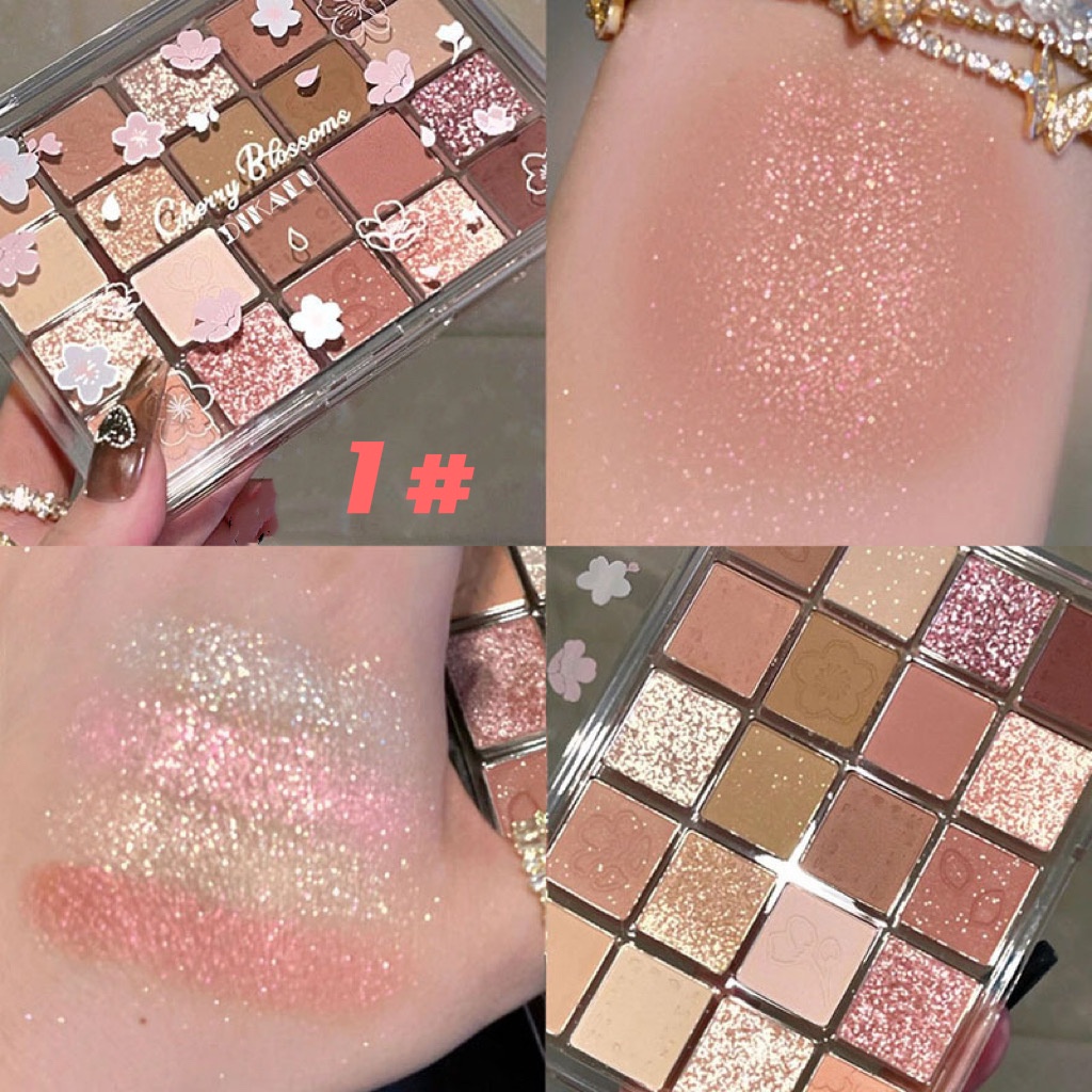 BeautyIsYour [BPOM] Amy's Diary Cherry Blossoms 20 Color Eyeshadow Pallate Matte Glitter Tahan Lama