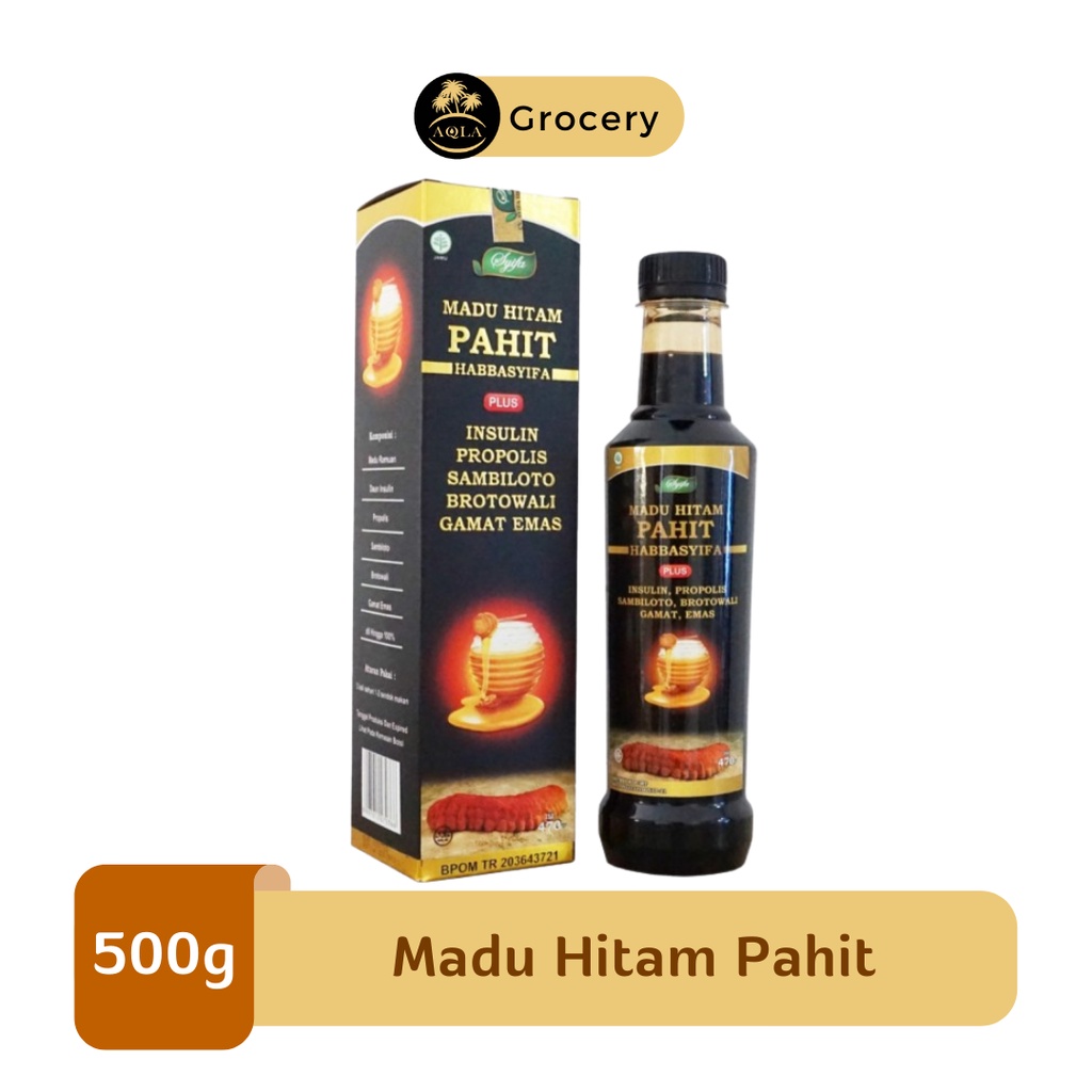 

Madu Hitam Pahit Habbasyifa / Madu Propolis / Sambiloto Brotowali / Madu Kesehatan