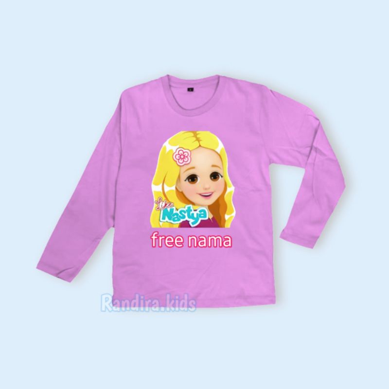 BAJU KAOS ANAK LENGAN PANJANG LIKE NASTYA