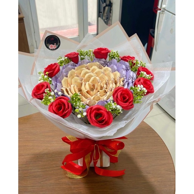 Bucket Money Flower Mix 5rb n 10rb