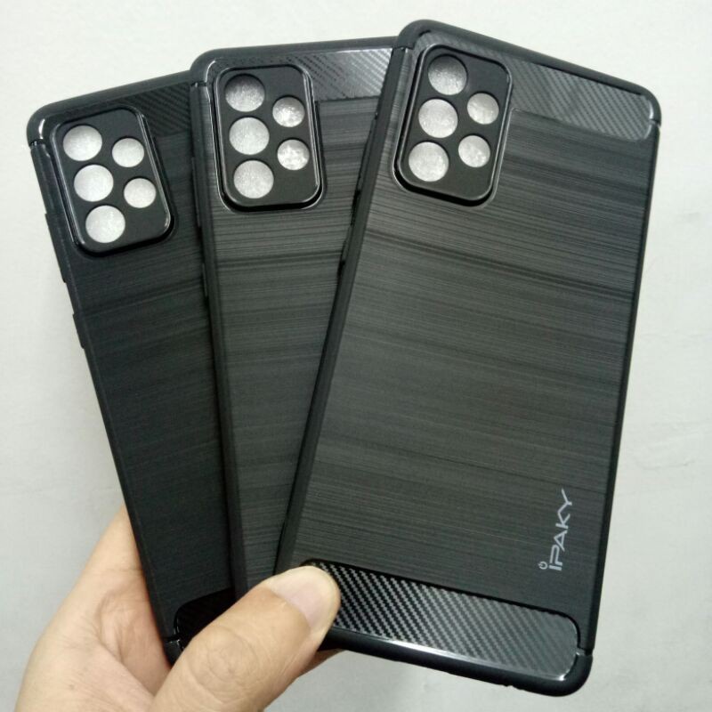 CASE SLIM FIT CARBON IPAKY SAMSUNG A52 5G SOFTCASE - GA