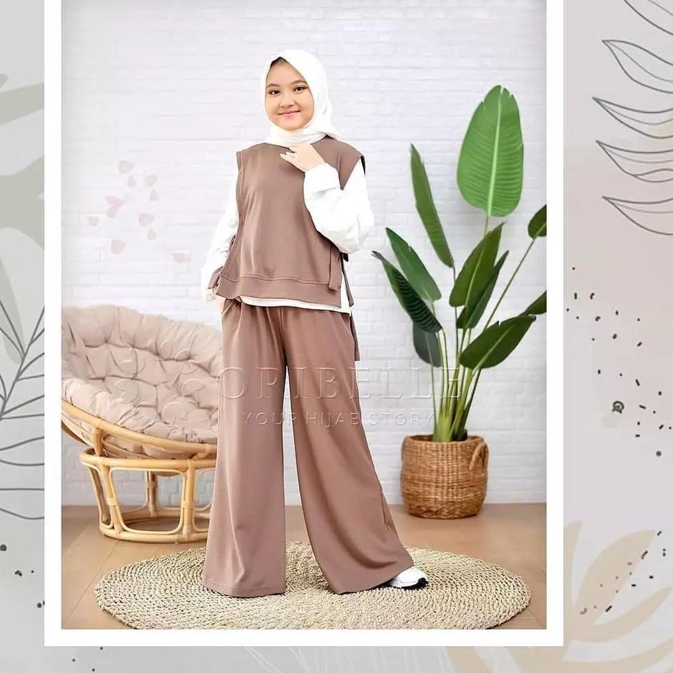 Setelan Baju Anak Tanggung Usia 10 Sampai 12 Tahun // Sherina Set // Pakaian Set 3 in 1 Baju Rompi +