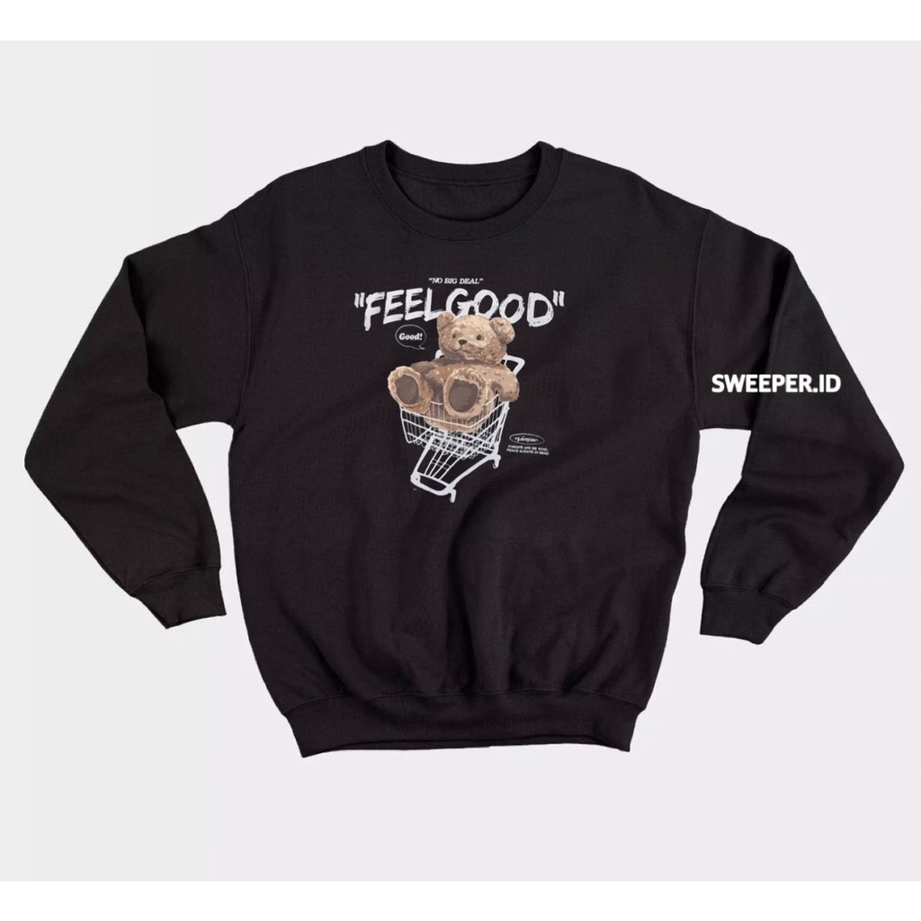 FEEL GOOD SWEATER CREWNECK  BAHAN FLEECE BAHAN FLEECE