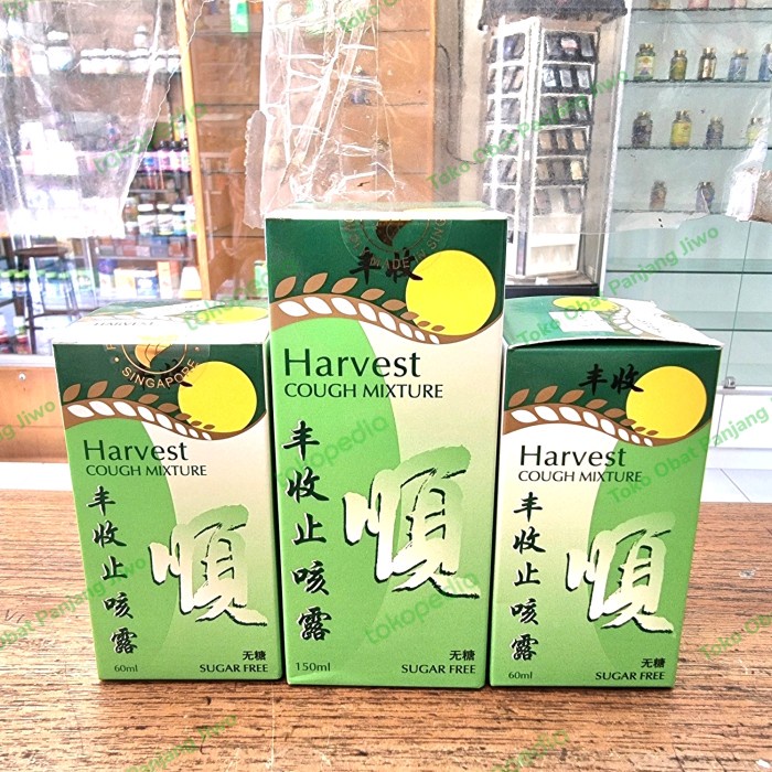 HARVEST COUGH MIXTURE 150 ML OBAT BATUK BERDAHAK, SAKIT TENGGOROKAN