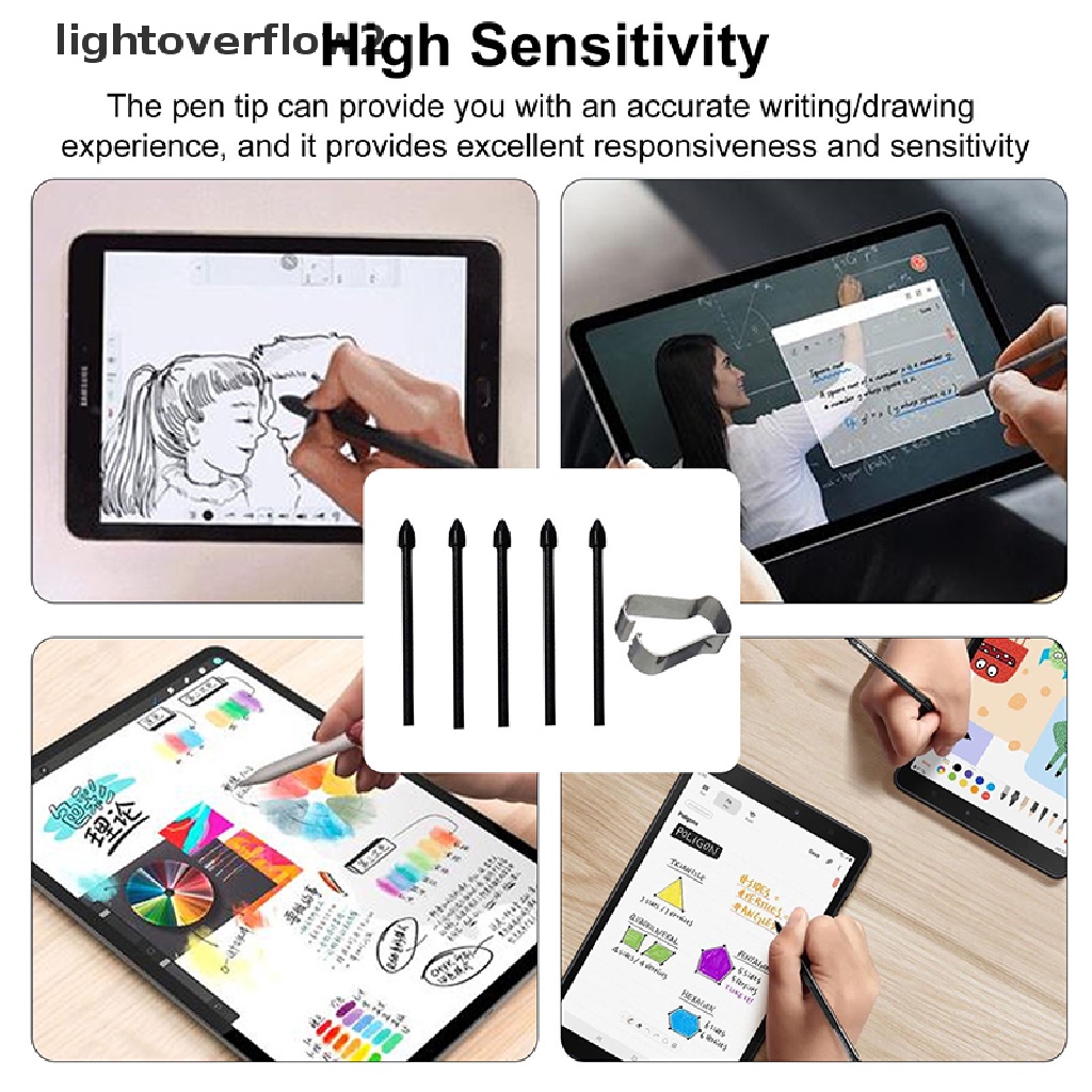 (lightoverflow2) Pena Stylus Isi Ulang Untuk Samsung Galaxy Tab S6 S7 T870 P610