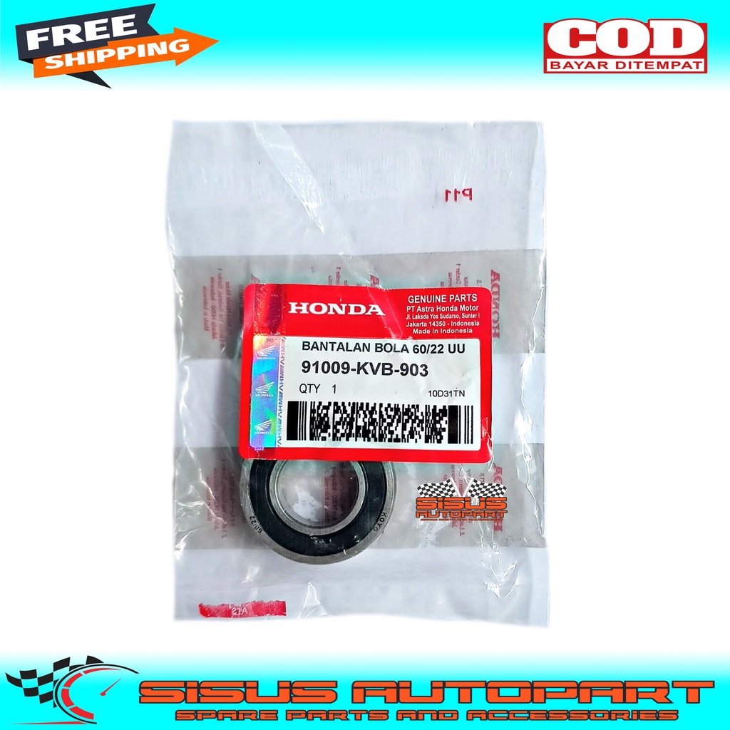 BEARING 6022 BEARING 60/22 LAHER 6022 BANTALAN RODA BELAKANG BEAT VARIO SCOOPY / KLAHER 6022