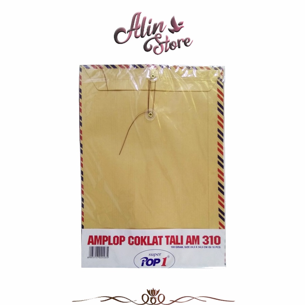 

Amplop Surat Kerja Airmail Pakai Tali Am+t 310 Kraft Super Pop1