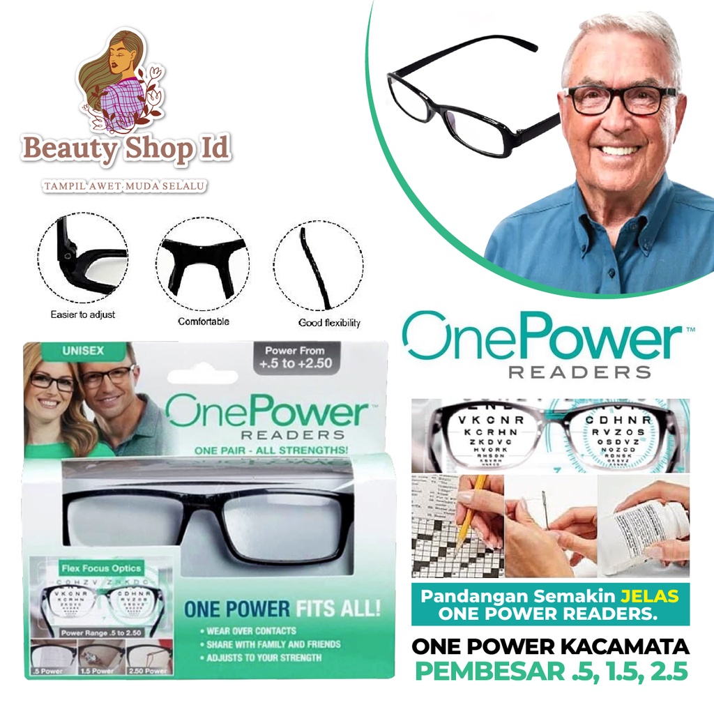 Beauty Jaya - [ READY ] Kacamata ONE POWER READERS Auto Focus Kacamata Pria Wanita Reading Glasses