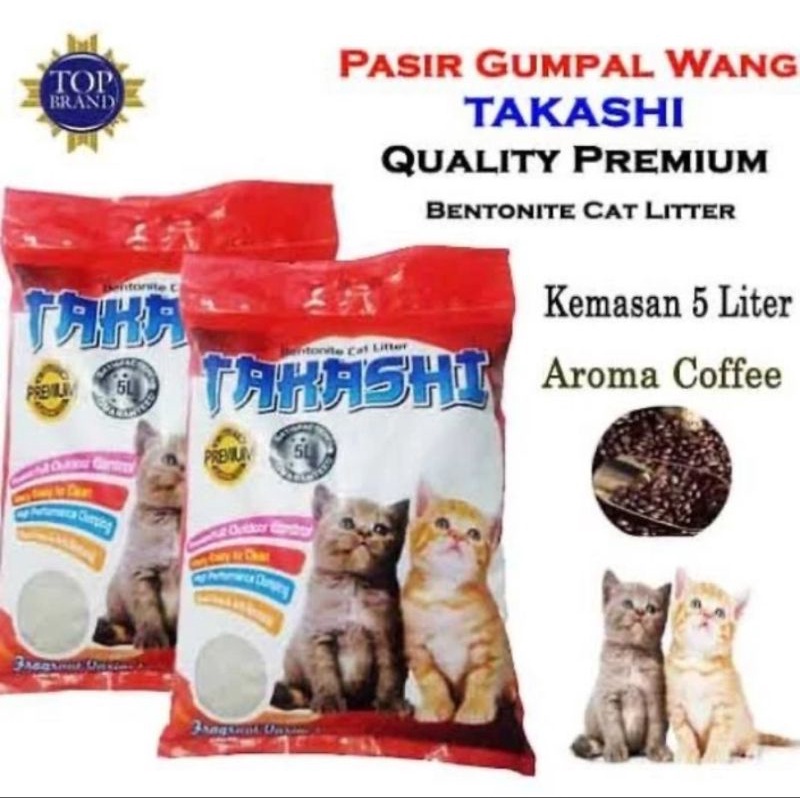 cat litter pasir kucing Takashi 5L