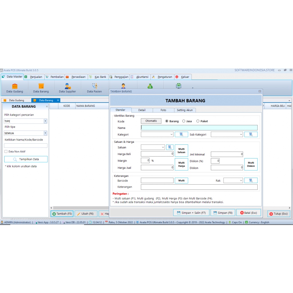 SOFTWARE APOTEK KLINIK AXATA ULTIMATE