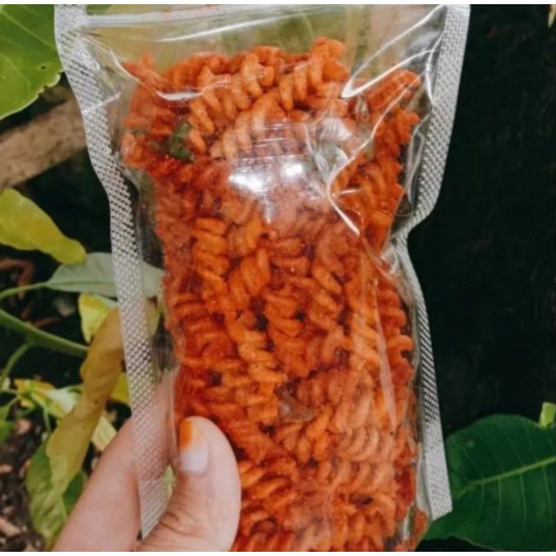 

Makaroni Spiral / Kriwil Rasa Pedas Daun Jeruk 250 gram