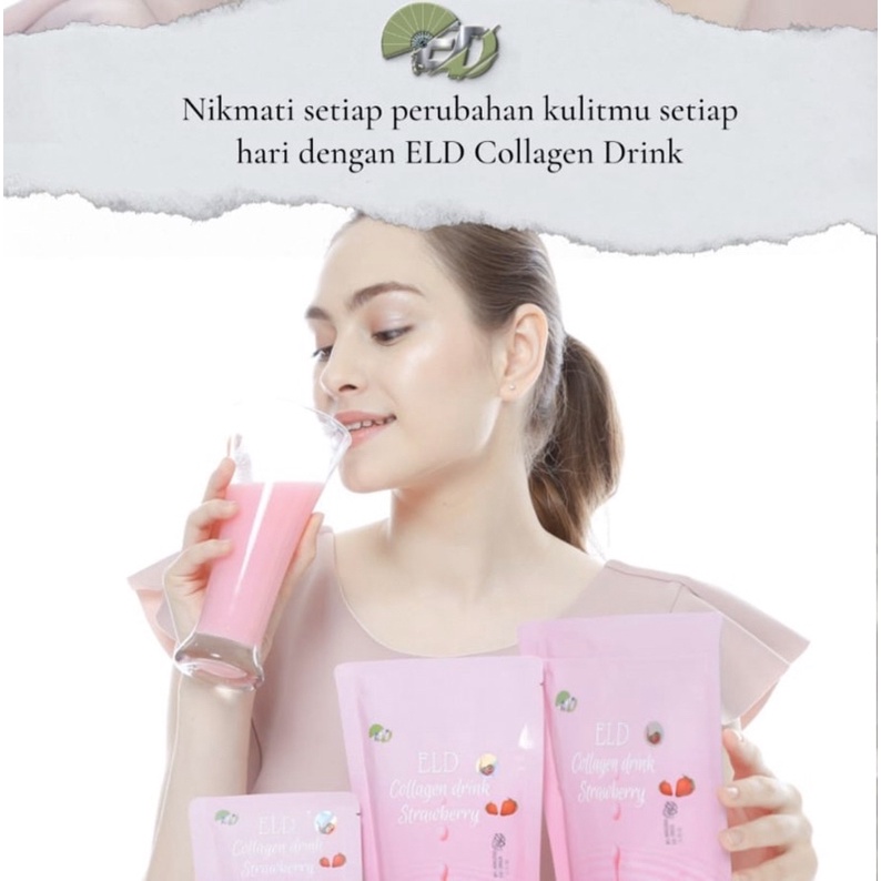 ELD COLLAGEN VIRAL STRAWBERRY ( ukuran BESAR 250 Gram ) FREE TOPLES