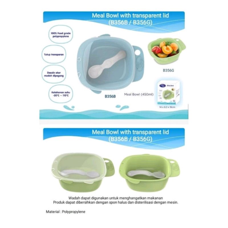 Baby Safe B356 Meal Bowl With Transparant Lid