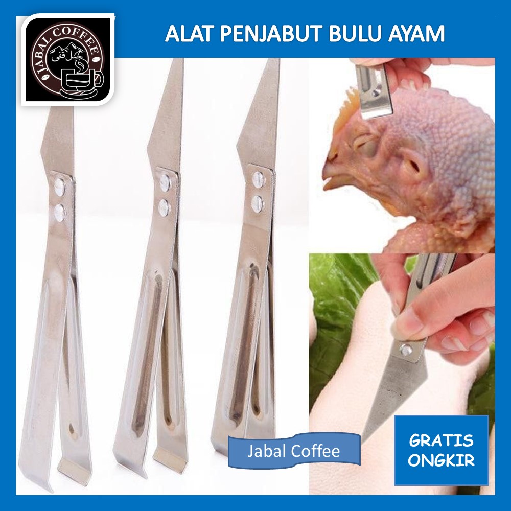 Pinset Pencabut Bulu Ayam Tulang Ikan / Alat Pencabut Bulu Ayam 2 In 1 Stainless Steel / Pisau Dapur Serbaguna
