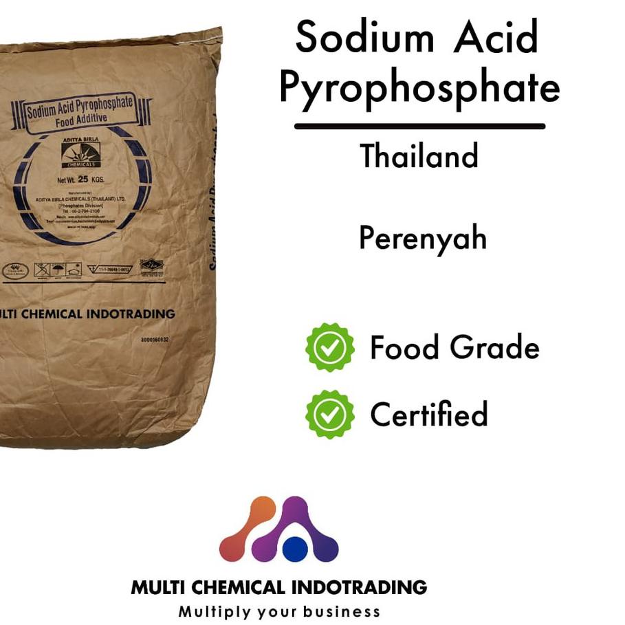 

Ready Stok SODIUM ACID PYROPHOSPHATE / SAPP ex. THAILAND. PERENYAH FOOD GRADE. 500gr !!!