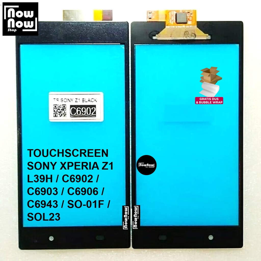 TOUCHSCREEN TS LAYAR SENTUH TC SONY XPERIA Z1 L39H / C6902 / C6903 / C6906 / C6943 / SO-01F / SOL23 TOUCH SCREEN KACA LCD KACA LAYAR DEPAN