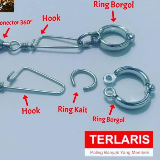 Rantai Burung Lovebird Ring Borgol Kaki Burung LoveBird LB Love Bird