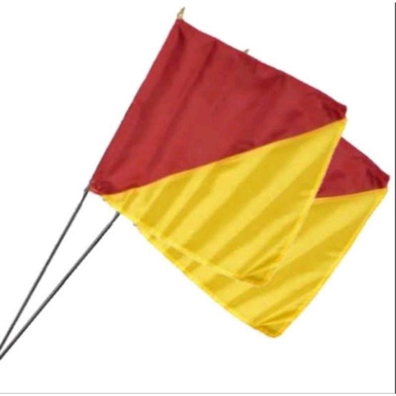 bendera semapur pramuka+tongkat sepasang/tongkat dua bendera dua