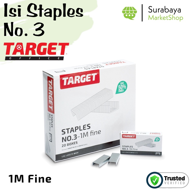Jual Isi Staples Target No. 3 24/6 (1pcs) Shopee Indonesia