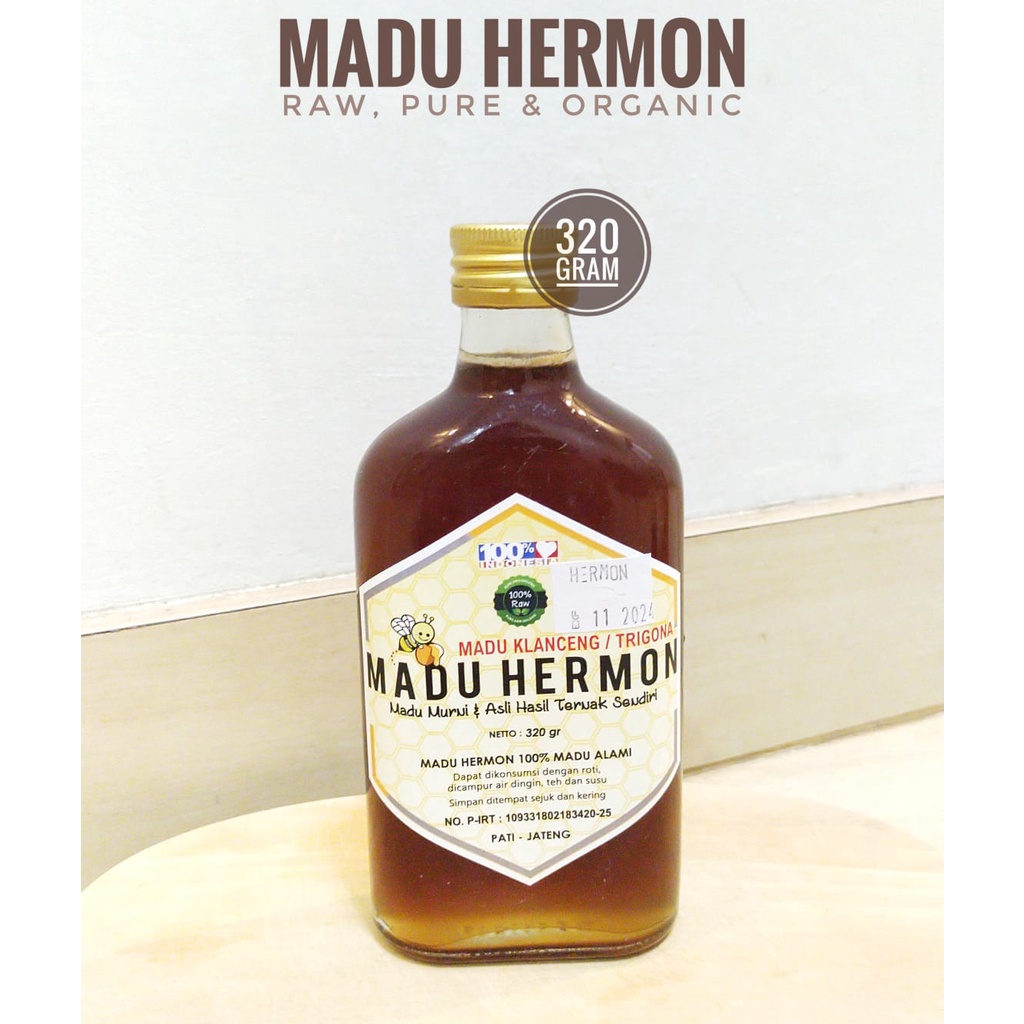 

Madu Hermon - Madu Klanceng Trigona Raw, Murni dan Organik 320 gr