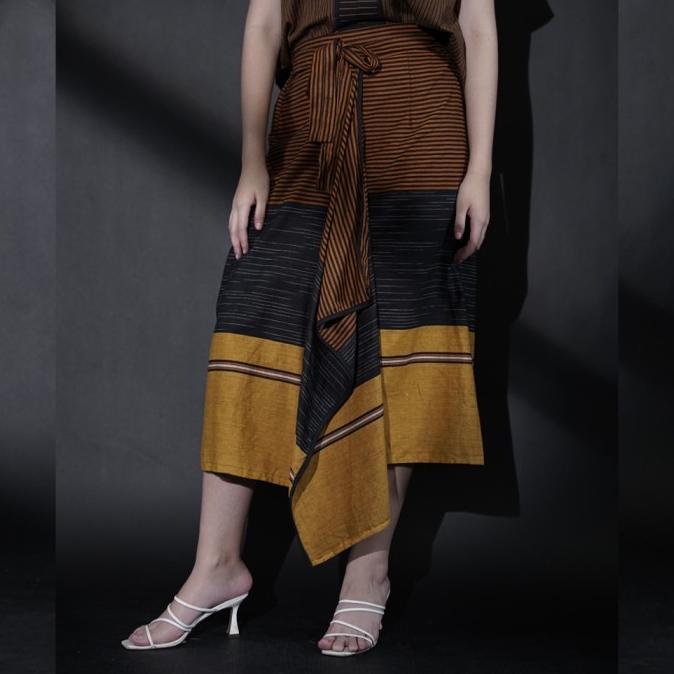 NONA RARA-Larisa lurik P0079,bawahan celana kerja batik wanita modern