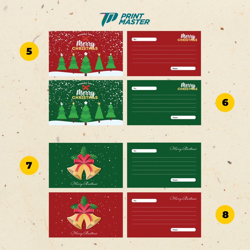 Custom Kartu Ucapan Natal / Christmas Gift Card