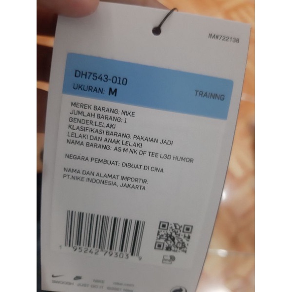 Kaos Nike AS M NK DF TEE LGD HUMOR