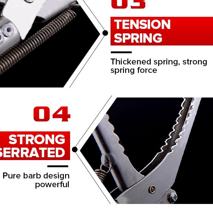 Terlaku. 丨150CM丨Tongkat Penangkap Ular Bisa Di Lipat / Snake Tong / Penjapit Ular Stainless Steel 10