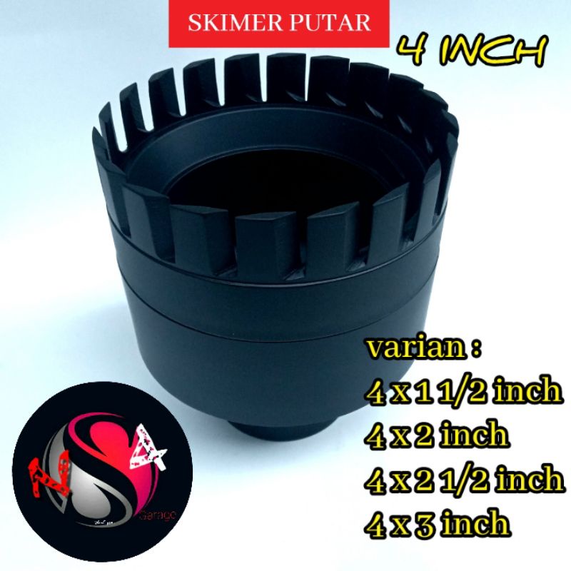 SKIMMER PUTAR 4 INCH / SKIMMER KOLAM KOI/FLOATING SKIMMER / SKIMER PUTAR