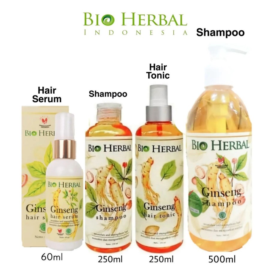 LT- [ BPOM ] BIO HERBAL ORIGINAL - SHAMPOO BIO HERBAL / HAIR TONIC GINSENG