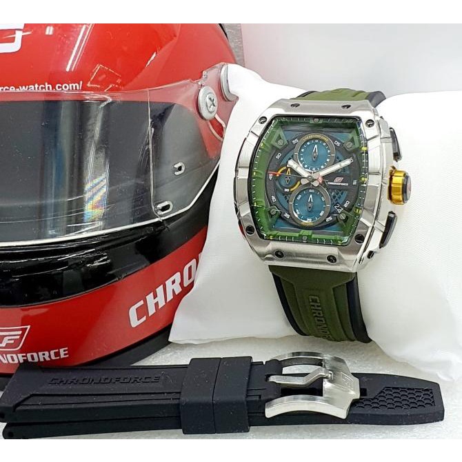 Jam Tangan Pria Original Chronoforce 5336 Chronograph Free Tali Keret Nekalistore