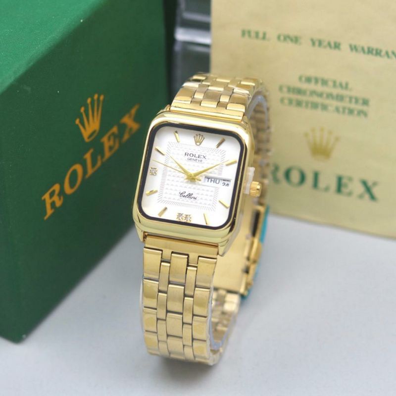 Jam Tangan Rolex Pria Wanita Rantai Stainliss Outdoor Jam Tangan Fashion Terlaris