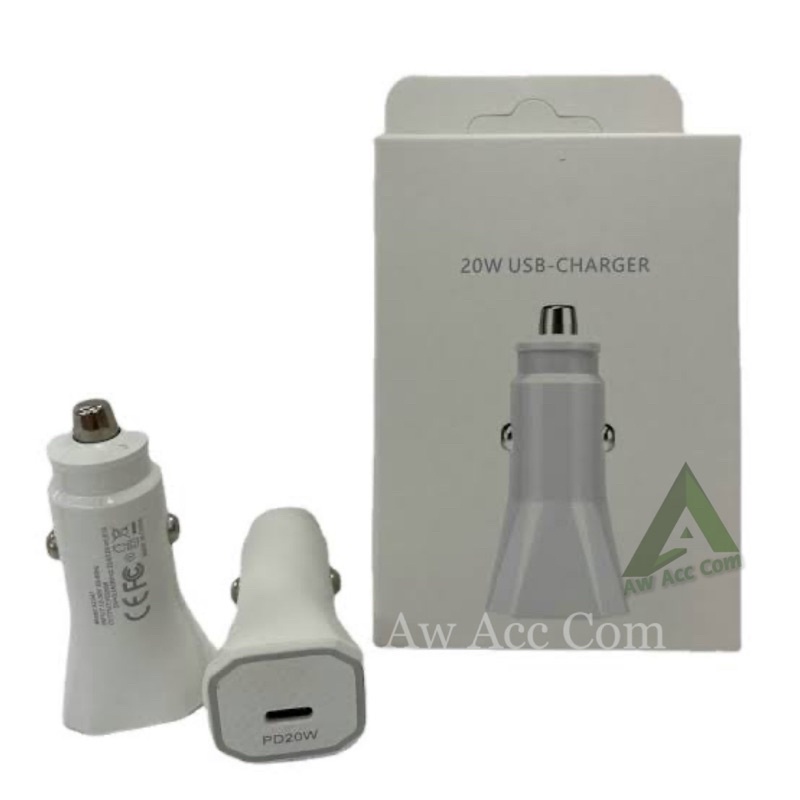 Adapter Car Charger Usb C PD 20W Adaptor Charger Mobil Fast Charging xr/ xs Max/ 11 Pro max/12 Pro