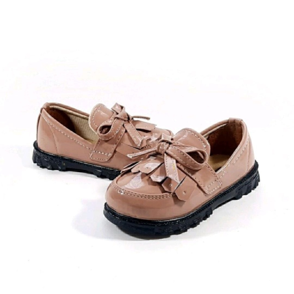 ARMY - Sepatu Dokmart Anak Pita Luchu/Sepatu Loafers Anak Variasi Pita Lucu Murah Size 26-35