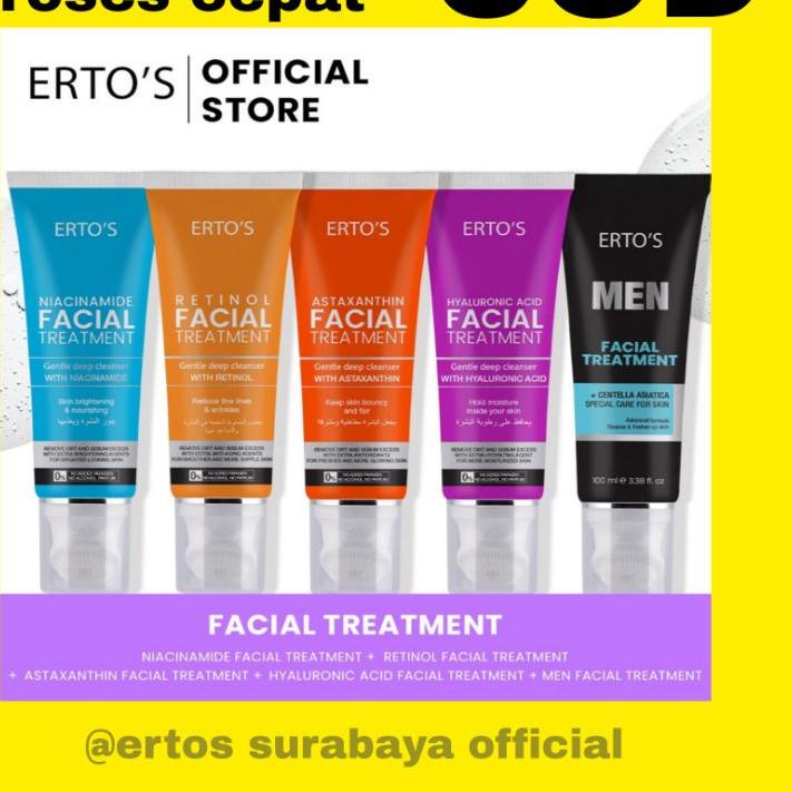 COD✔️ERTOS FACIAL TREATMENT NEW SERIES/ERTOS FACIAL TREATMENT RETINOL,NIACINAMIDE,ASTAXANTHINE,HYALU