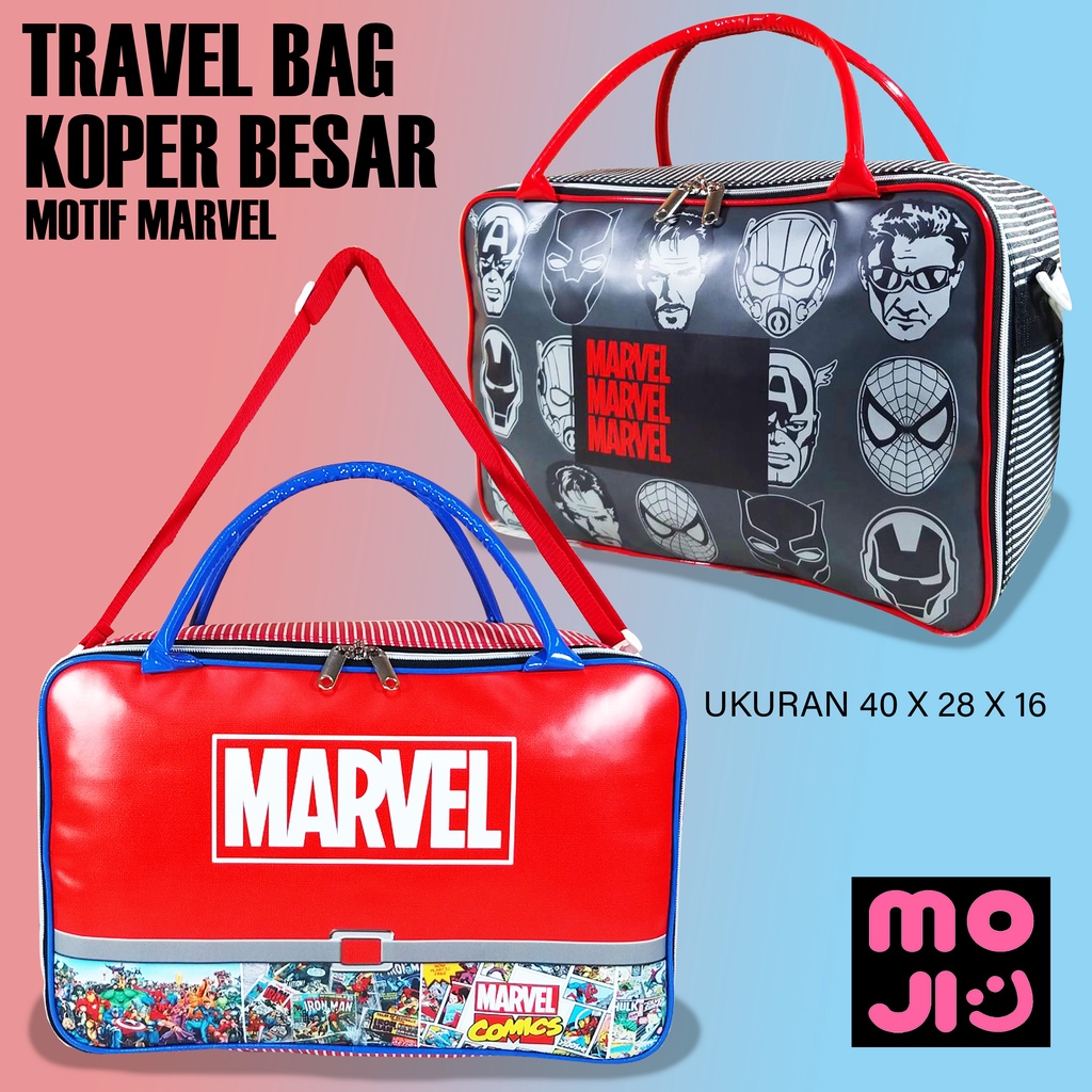 Tas mudik Tas travel bag pakaian ukuran besar tas selempang motif karakter Moji 1