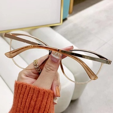 Rowling(pc-295)2 In 1 Kacamata lensa photocromic anti radiasi wanita pria kacamata bingkai Titanium Anti UV   fotocromic