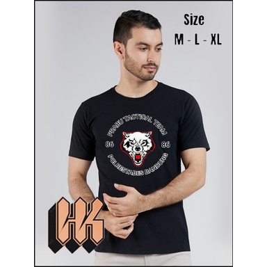 Baju Kaos Pria Distro Lengan Pendek Team Prabu