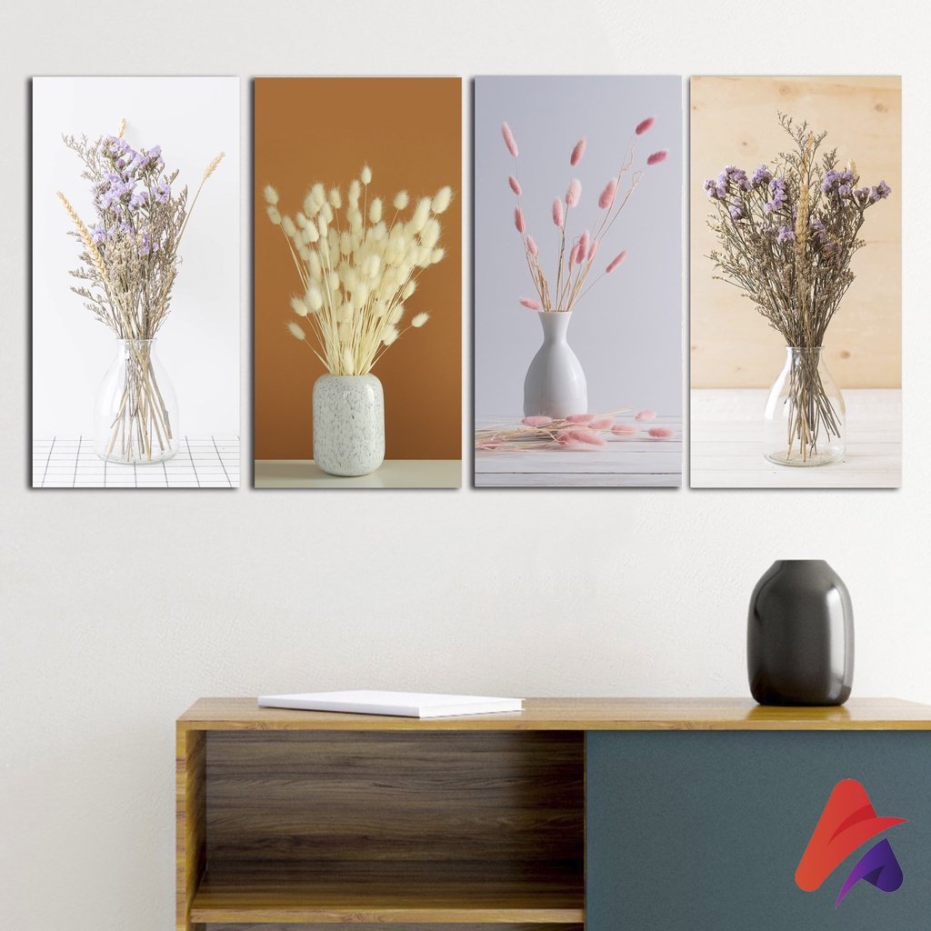 HIASAN DINDING BUNGA AESTHETIC FLOWER ESTETIK (15X30 CM) PAJANGAN WALL DECOR DEKORASI DINDING BUNGA ESTETIK KAYU MINIMALIS