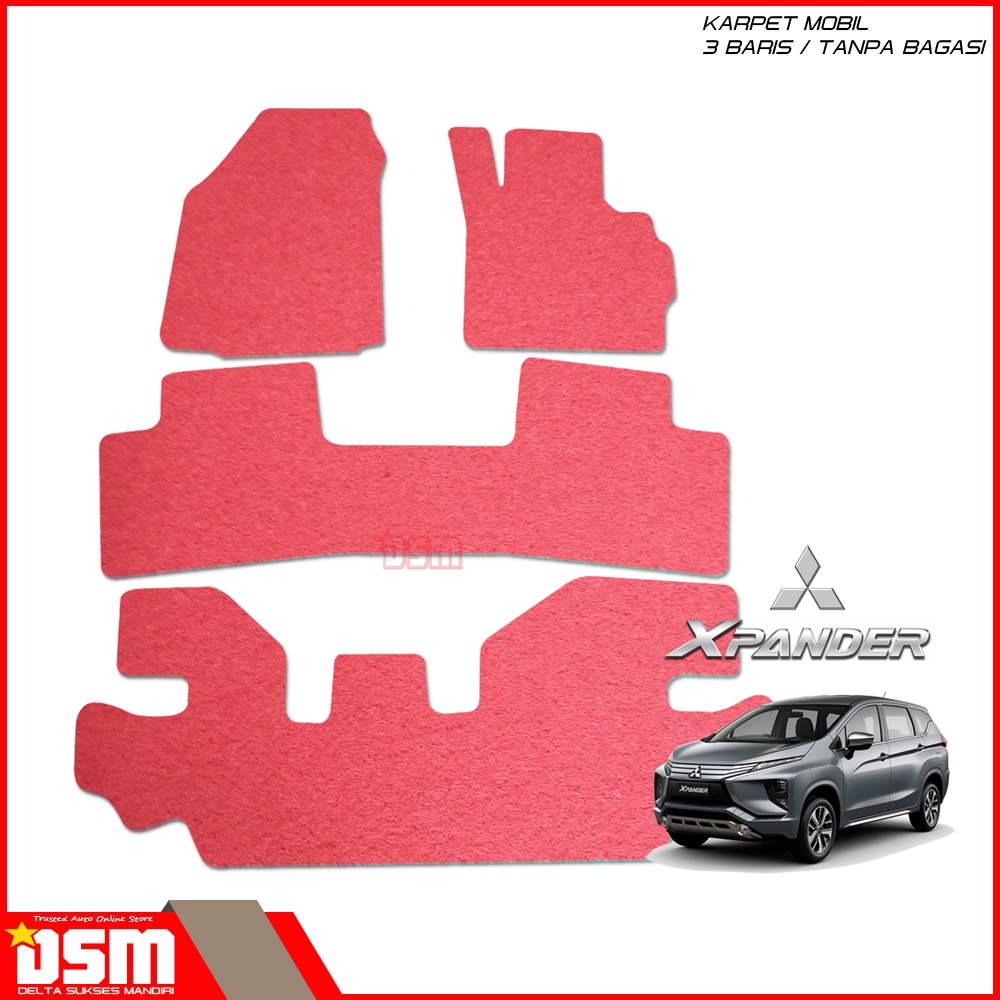 Karpet Mobil Mitsubishi Xpander - 3 Baris / Karpet Mie Tebal dan Empuk