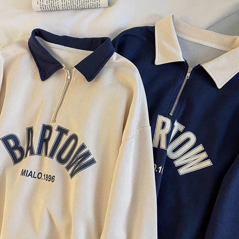 ZIPPER COLLAR BARTOW SWEATSHIRT | SWEATER SLETING KERAH (PH)