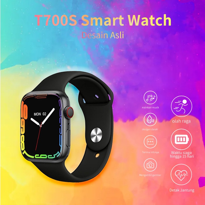 New T700S Series 7 Fitness Reloj Smart Watch Waterproof Music 1.86inci Smartwatch I7 Pro Max T500plus